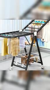 Foldable Indoor and Outdoor Clothes Rack