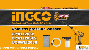 INGCO 20V Li-Ion Pressure Washer CPWLI2036 CPWLI20362