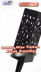 LAMPU HIAS TAMAN KOTAK PANJANG TENAGA SURYA SOLARCELL SOLAR POWER WATERPROOF