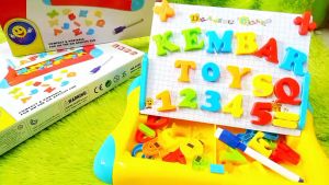 BELI 2 GRATIS 1 SPIDOL AJAIB! 5005 PAKET KOMPLIT MAGNETIC LEARNING CASE White Board Papan Tulis Magnet Plus Spidol Warna Random