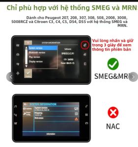 Hệ Thống CarPlay & Android Auto Không Dây Cho Peugeot Citroën SMEG Tương Thích Với 208 308 308 508 3008 C4 DS3 DS4 DS5 Hỗ Trợ Airplay
