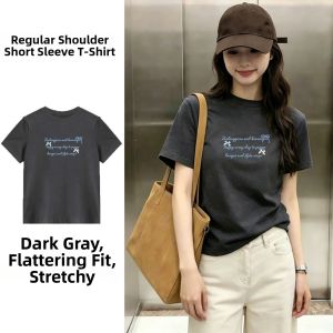V.C.I | Short Sleeve Shoulder Tshirt Cotton Printed