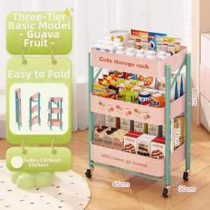 Colorful Foldable Multifunctional Storage Shelf