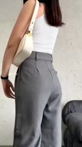 Oro Pants Highwaist Celana Kulot Bahan Semi Woll Premium Celana Anti Kusut Daily Outfit Kekinian