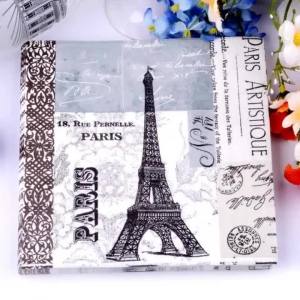 Limited Edition Eiffel Tower Colourful Napkin Eiffel Tower Print Colourful Tissue Paper Collectors Edition 20pcs/pac 2-Ply 33cm