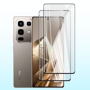2PCS For Infinix Note 50 Pro Tempered Glass Screen Protector Full Cover Protective Glass Film