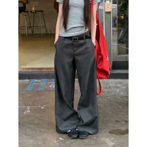 Loose Comfortable Wide Leg Trousers Gray