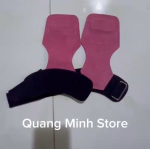 Găng tay tập gym dây kéo lưng deadlift strap nâng đẩy tạ da bò LSK