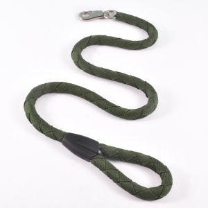 Teeker Pet Dog Leash with Comfortable Padded Handles Traffic Handle & Advanced Easy Snap Hook Reflective Heavy Duty Walking Lead for Large Medium & Small Breed Dogs Green
