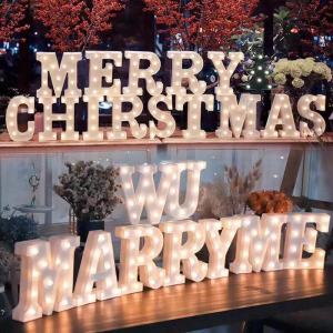 【Fast Delivery】 3D LETTER LED LIGHT DIY 26pcs LETTERS(1piece only) Night Light Wall Hanging Marquee Sign Alphabet Decor Lamp