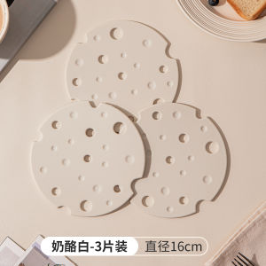 High-End Silicone Heat Resistant Mat Tableware Silicone Coaster Plate Mat High Temperature Resistant Cream Style Dining Table Mat
