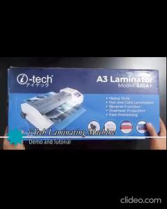 i-tech Laminating Machine Hot and Cold Laminator A3 size Laminator Machine Heavy Duty 320A