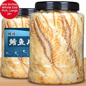 Ready-to-Eat Flaky Natural Deep-Sea Cod Slices for Pregnant and Children Friendly Charcoal Grilled 500g