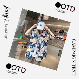 LEAShop เข้าใหม่  เสื้อเชิ้ตแฟชั่น เป็นงานคอปกแขนสั้น ตกแต่งลวดลายฮาวาย เนื้อผ้าดีใส่สบาย ต้องมีแล้วมั้ย รีบซื้อหมดไวมาก