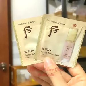 1 hoặc 10 Gói Sample Kem Lót Cao Cấp Whoo Cheongidan Double Radiant Base Pink 1ML nâng tông che khuyết điểm