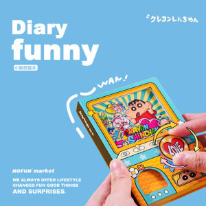 Creative Fun Crayon Shinchan Egg Book Birthday Gift for Girls Stress Relief Cute Cartoon Theme Gift Box Set Festive Supplies
