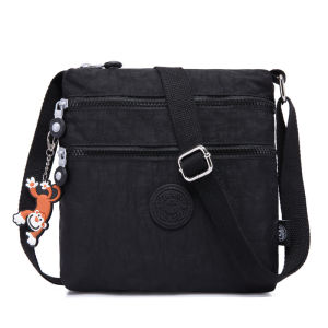 Crossbody Bag Vertical Minimalist Stylish and Lightweight Summer Small Square Bag Mobile Phone Wallet Storage Waterproof Nylon Shoulder Bag for Women