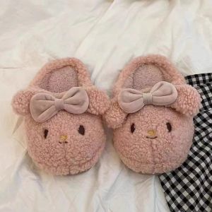 Dép Bông Mùa Đông Cho Nữ Dép Bông Dễ Thương Ấm Áp Chống Trượt Cho Trẻ Em Đi Trong Nhà
