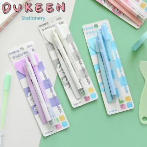 DUKEEN 4ชิ้น เซ็ตวารสารอุปกรณ์แหนบกาว สำหรับสมุด DIY ฝีมือ ทำงานตัดน่ารัก