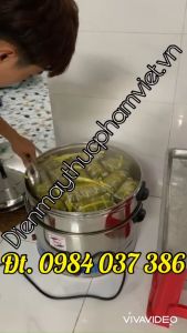 Nồi hấp hải sản gà vịt bánh bao giò bằng điện inox 40cm