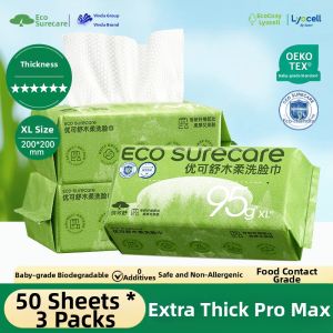 ECO SURECARE | Thick Disposable Drawstring Face Towel For Baby