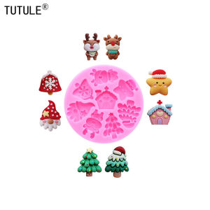 Christmas little bell Mold Christmas Series Fondant Sugar Cupcake Craft Silicone Molds drop glue decorative epoxy resin Mold