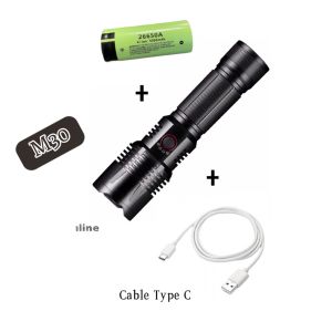 🇲🇾ultra-bright white laser glare flashlight headlight rechargeable outdoor long-range zoom high-power search超亮白激光手电筒可充电户外远射变焦大功率探照灯