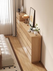 Vintage Style Bedroom Storage Cabinet Solid Wood