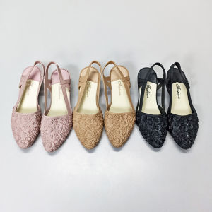 Sampai7an SPT-75 Sandal Sepatu Wanita Low Heel Tali Woman Slip-On Mules Shoes Model Tali Terbaru COD