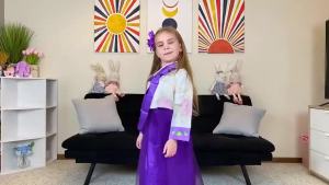 Moly lyly Girls TRADITIONAL KIDS Korean Hanbok ชุดแต่งกาย