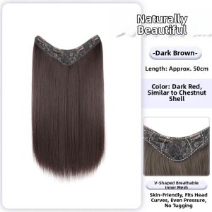 XIAOQI | Natural-looking Volume Increasing Invisible Wig Curly Long Hairpiece