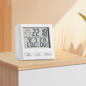 Đồng Hồ Đo Độ Ẩm Nhiệt Độ Kỹ Thuật Số Trong Nhà LCD Nhiệt Kế Điện Tử Máy Đo Độ Ẩm Có Chân Đế Máy Đo Vệ Sinh Cho Gia Đình