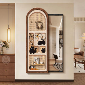 RUIBAHAO | Retro Decorative Full Body Mirror Hidden Design