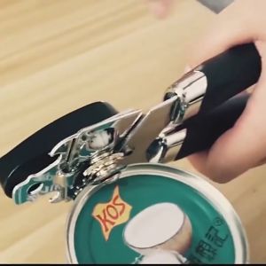 Professional Tin Manual Can Opener Multifunctional Stainless Steel Beer Grip Opener Side Cut Cans Bottle Opener Kitchen Gadgets