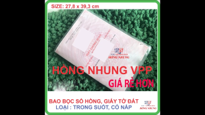 [SÉT] COMBO 4 Bao Bọc Sổ Hồng GiấyTờ Nhà Đất - Màu Trắng Trong Suốt Có Nắp Đậy Bảo vệ giấy tờ cho bạn