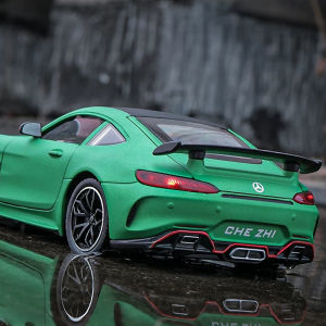 1:24 Scale Benz AMG GT Alloy Car Model Diecast Car Sound Light Car Lovers Collection Kids Birthday Gift Metal Boys Toys