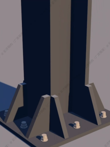 Triangular stiffened plate hot-dip galvanized iron plate thickened stiffened plate