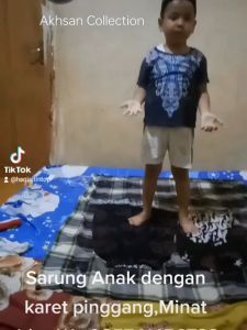 Sarung Anak Dengan Karet Pinggang Untuk Usia 2-10