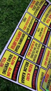 Stiker Pack Kata Kata Warning Caution Lucu Racing Sticker Setiker Pack Vinyl Hologram Anti Luntur