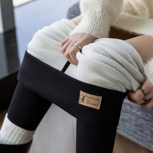 High Waist Fleece Lined Thickened Womens Leggings Autumn Winter New Style Cotton 100% Long Pants Slim Fit Outerwear