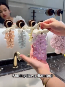 COD Grape Soap On A Rope Whole Bunch Grape Cluster Bar Crystal Handmade Diy Hand Soap Grape Soap