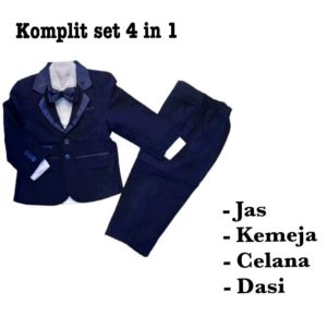 Setelan Jas Tuxedo Anak Laki-Laki 9 Bulan-13 Tahun