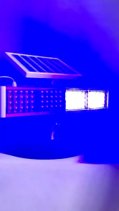 CANAAN ไฟเตือนพลังงานแสงอาทิตย์ แฟลชสีแดงและสีน้ำเงิน ไฟแสดงสถานะ 160LED แฟลชสองด้าน ไฟแสดงสถานะ