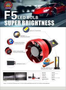 F5 Premium Led H4 Socket Headlight