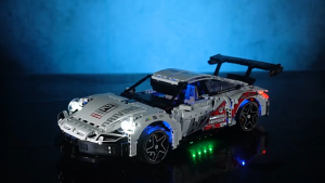 Mô hình xe thể thao cổ điển lắp ráp – Phong cách Porsche – Gạch nhỏ tương thích LEGO – Quà tặng bé trai 5-12 tuổi