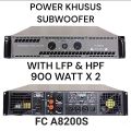 Power Amplifier Firstclass FC A8200S 2×900Watt Class AB. 