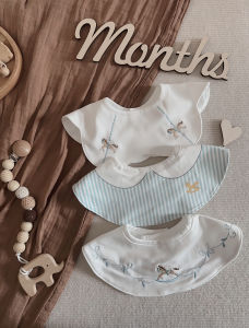 SHENGFEILA | Waterproof Soft Cotton 360 Rotating Baby Bib