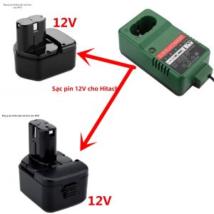 Bộ Sạc Pin Tương Thích Hitachi Cho EB1214S EB1220BL EB1212S EB1222HL Ni-Cd/Ni-Mh Máy Khoan Không Dây Pin Sạc 12V