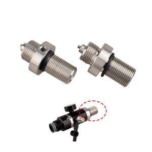 HPA Scuba Stainless Steel High Pressure Tank Regulator Base Detachable Valve Plug for Soda Water CO2 Air Stream Cylinder 4500PSI
