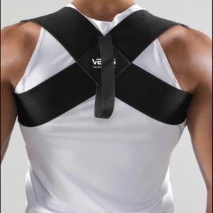 VBOSI Adjustable Posture Corrector Upper Back Support Sporty Shoulder Belt for Men Women